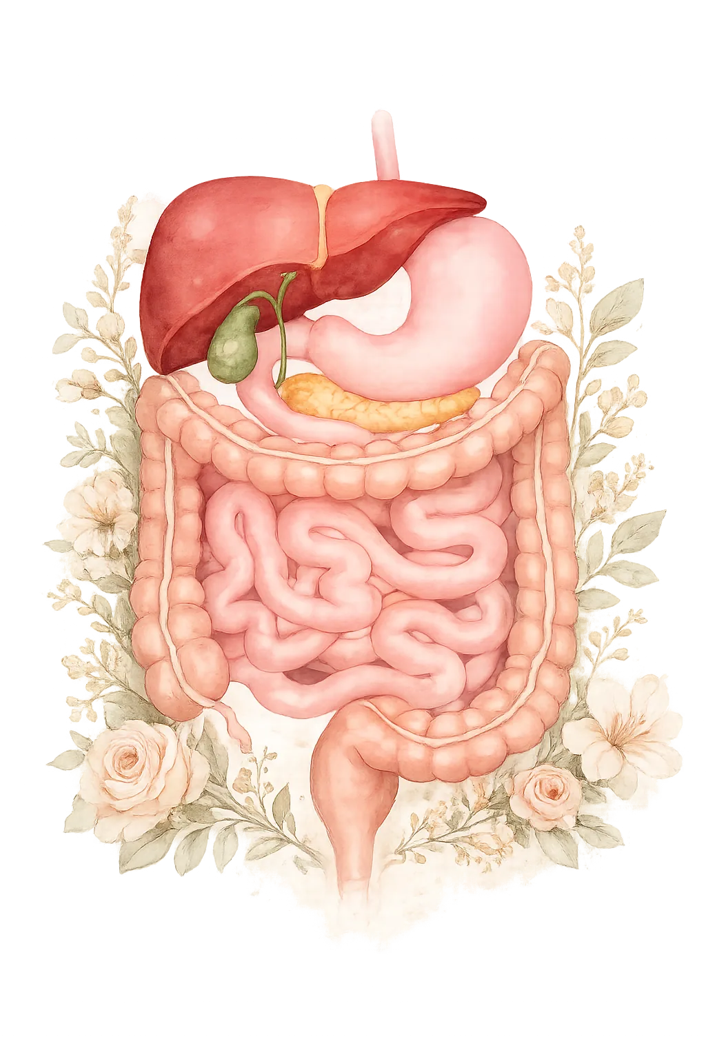 Abdominal & pelvic ultrasound illustration