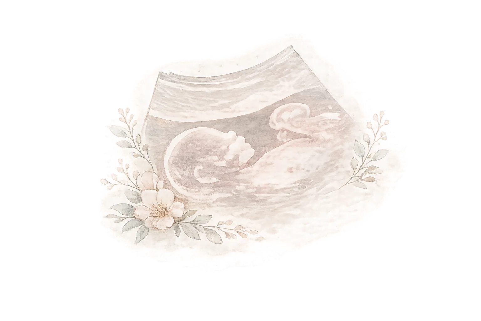 Pregnancy & obstetric ultrasound illustration