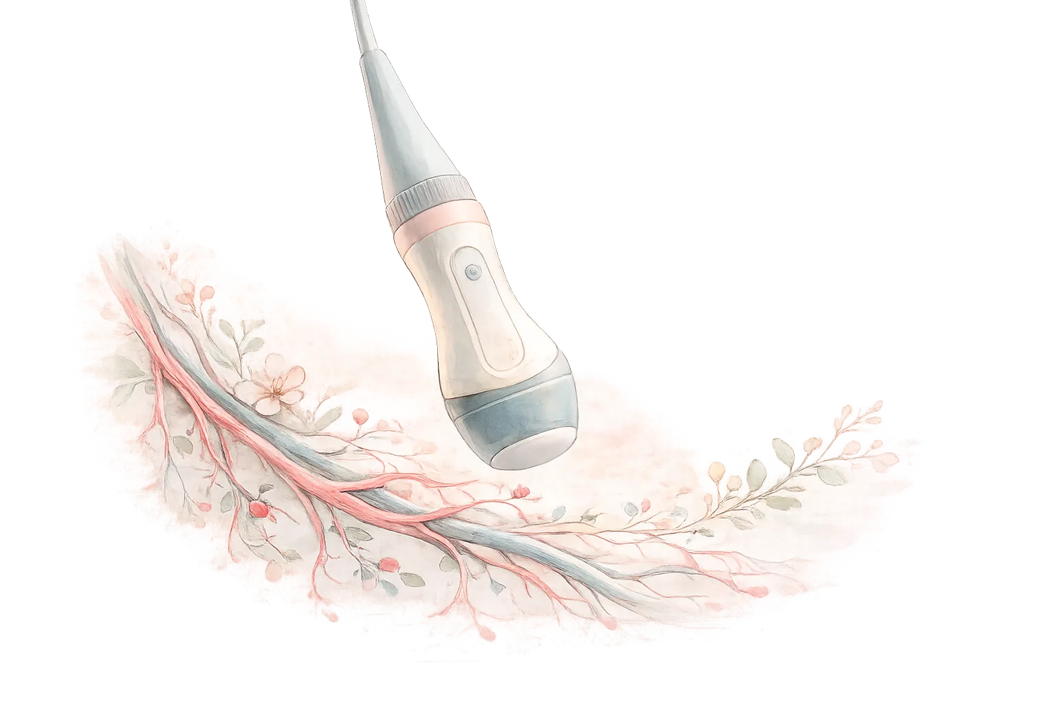 Vascular & cardiac ultrasound illustration